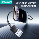 Cáp Sạc Nhanh USB to Lightning USAMS SJ778 U94 2.4A (1m, 480Mbps) 