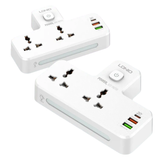  Ổ Cắm Điện Đa Năng Gắn Tường 5-in-1 LDNIO SE2311 2500W (2*AC Universal Outlets, 1*Type-C + 2*USB-A port, With NIGHT-LAMP) 