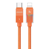  Cáp Sạc Nhanh C to Lightning USAMS SJ776 U93 30W (1.2m, Cyberpunk Light Effect, 480Mbps) 