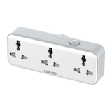  Ổ Cắm Điện Đa Năng Gắn Tường 5-in-1 LDNIO SC3317 2500W (3*AC Universal Outlets, 1*Type-C + 1*USB-A port, 180° Rotatable Plug) 