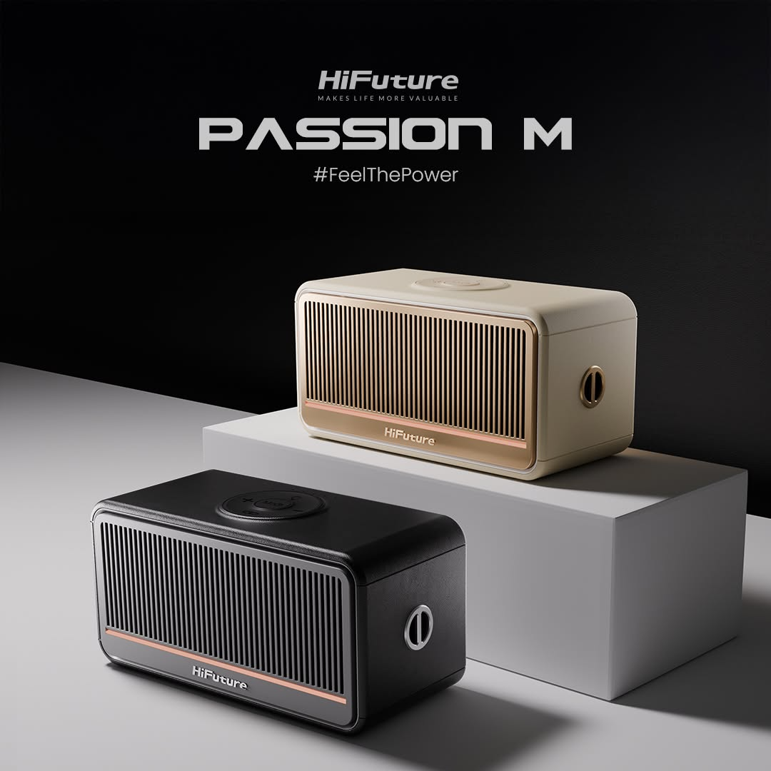  Loa Bluetooth Di Động HIFUTURE PASSION M 60W (Bluetooth v6.0, 10H, DynaBoost Technology, Built-in Mood Lights, Two-Way Speaker System, Replaceable Battery, IPX7, TWS) 