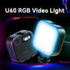  Đèn Led RGB ULANZI U60 Video Light 5W (2500mAh, TFT Display, 18 Preset FX, Full Color RGB Light, 2500-9000K CCT, Magnetic Mounting, Cold Shoe Mount, RGB Full Color Mode) 