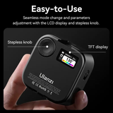  Đèn Led RGB ULANZI U60 Video Light 5W (2500mAh, TFT Display, 18 Preset FX, Full Color RGB Light, 2500-9000K CCT, Magnetic Mounting, Cold Shoe Mount, RGB Full Color Mode) 