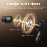  Tai Nghe Không Dây TWS QCY MeloBuds N60 (Bluetooth v6.0, 9H, Hi-Res Audio, LDAC, Adaptive ANC, Multi-Point Connection, IPX5, oaxial Dual-Dynamic Drivers, Google Fast Pair) 