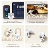  Tai nghe Không Dây TWS QCY MeloBuds N20 (Bluetooth v6.0, 10H, -50dB ANC-Hybrid, Support APP, IPX4, 6-Mic Clarity-AI beamforming calls) 