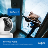  Camera AI Wi-Fi An Ninh Gia Đình Quay Quét TAPO C232 3K (5MP, 360º horizontal + 110º vertical, Enhanced Night Vision, Up to 512 GB MicroSD storage + TAPO Care, Works with Google Home/Alexa/SmartThings) 