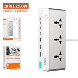  Ổ Cắm Điện Đa Năng 10-in-1 LDNIO SC3 2500W (3*AC Outlet + 4*Type-C + 3*USB-A port) 