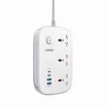  Ổ Cắm Điện Đa Năng 7-in-1 LDNIO SC6 3250W (3*AC Universal Outlets, 2*Type-C + 2*USB-A port, PD45W) 