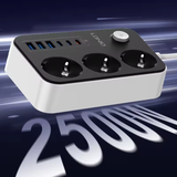 Ổ Cắm Điện Đa Năng 9-in-1 LDNIO SE3631C 2500W (3*EU Outlet + 3*Type-C + 3*USB-A port) 