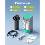  Quạt Cầm Tay AECOOLY AirGimbal (3500mAh, 17H, Display Screen, 11m/s, 15000RPM, 220° Adjustable, 5-Speed Turbo Wind) 