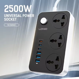  Ổ Cắm Điện Đa Năng 9-in-1 LDNIO SC3604C 2500W (3*Universal Outlet + 3*Type-C + 3*USB-A port) 