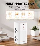  Ổ Cắm Điện Đa Năng LDNIO SC4383 2500W (4*Universal Outlet, 2*Type-C + 1*USB-A port) 