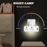  Ổ Cắm Điện Đa Năng Gắn Tường 5-in-1 LDNIO SE2311 2500W (2*AC Universal Outlets, 1*Type-C + 2*USB-A port, With NIGHT-LAMP) 