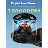  Quạt Cầm Tay AECOOLY AirGimbal (3500mAh, 17H, Display Screen, 11m/s, 15000RPM, 220° Adjustable, 5-Speed Turbo Wind) 