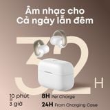  Tai Nghe Kẹp Tai Không Dây SOUNDCORE AeroClip (Bluetooth v5.4, 8H, Hi-Res Audio, IP55, 4 Mics with AI, Virtual Bass, Multiple Connection, Support App) 