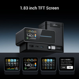  Trạm Sạc Để Bàn CUKTECH 15 140W (with USB-C Retractable Built-in Cable, 2*Type-C + 1*USB-A port, 15W Wireless Charging, 1.83″ TFT Display, Support Mi Turbo 120W) 