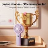  Quạt tuần hoàn tích điện mini cầm tay RTAKO BreezeFlow Y20 Foldable Circulation Fan (4W, 4800mAh, Pin Chờ 36H) - Cũ 