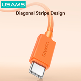  Cáp Sạc Nhanh C to Lightning USAMS SJ774 U92 30W (1.2m, With Light, 480Mbps) 