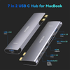  HUB Mở Rộng Đa Năng 7‑in‑2 MOKIN MOMUC2206 (2*Type‑C to 1*HDMI4K@60Hz + 1*Type-C Thunderbolt 3 40Gbps / PD100W / 5K@60Hz + 3*USB 3.0 + 1*SD/TF) 