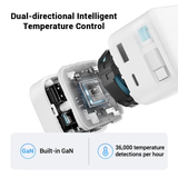  Củ Sạc Nhanh CUKTECH CP6 67W (With 0.7m Type-C Retractable Built-in Cable, 1*Type-C + 1*USB-A port, Support Xiaomi 67W MAX charging) 