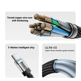  Cáp Sạc Nhanh Đầu Từ Tính C to C CUKTECH CTC615S 240W (15cm, 6A, Support Mi Turbo 120W, 480Mbps) 