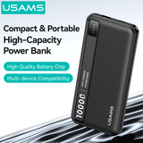  Pin Dự Phòng USAMS CD262 PB89 10000mAh 10W (1*Type-C + 1*USB-A port, LED Display, 3C Certification) 