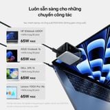  Củ Sạc Nhanh CUKTECH 6 Ultra 100W (2*Type-C + 1*USB-A ports, ADC2.0, OPC2.0, Smart Display) 