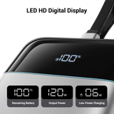  Pin Dự Phòng CUKTECH 25 SE 25000mAh 120W (CCC / 3C Certification, With Built-in Type-C Cable Screen Display, 1*Type-C + 1*USB-A port, Support 120W MAX Xiaomi Fast Charge, Flight-Approved) 