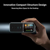  Trạm Sạc Để Bàn CUKTECH 30 Ultra 300W (IPS 1.83" Smart Display, Built-in magnetic base, DC 300W Max, Intelligent real-time power adjustment, ADC 2.0, Support Mi Turbo 120W) 