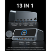  Trạm Sạc Đa Năng 11-in-1 MOKIN PU1102 (Smart LCD Display, 1*USB2.0 + 1*1Gbps Ethernet + 1*20Gbps/100W PD HOST + 2*4K@60Hz HDMI + 2*Type-C 10Gbps + 1*USB-A 10Gbps + 2*Type-C Charger + 1*USB-A Charger) 