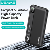  Pin Dự Phòng USAMS CD263 10000mAh 22.5W (1*Type-C + 1*USB-A port, Digital Display, 3C Certification) 