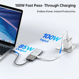  HUB Mở Rộng Đa Năng 6-in-1 MOKIN MOUC6602 (Type-C to HDMI4K@60Hz + 3*USB3.1 10Gbps + 1*Type-C3.1 10Gbps + 1*Type-C PD100W) 