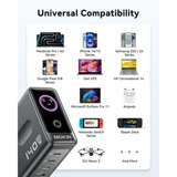  Củ Sạc Nhanh MOKIN GP140B 140W (3*Type-C + 1*USB-A port, Smart Touch Display) 