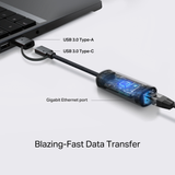  Bộ Chuyển Đổi Mạng USB/Type C to RJ-45 TP-LINK UE310C (1Gbps) 