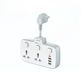  Ổ Cắm Điện Đa Năng Gắn Tường LDNIO SC2413 (2* Universal Outlet, 1*Type-C + 3*USB-A) 