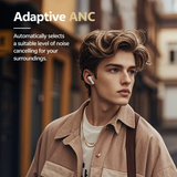  Tai nghe Không Dây TWS QCY Buds ANC (Bluetooth v5.4, 5.5H, ANC, 6 Mics ENC, IPX4, Dual Connection, Low-Latency Mode, Preset and Custom EQ) 