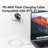  Cáp Sạc Nhanh C to C USAMS SJ763 U90 60W (1m, 480Mbps) 