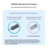  Pin Dự Phòng CUKTECH CP24 20000mAh 40W (2*Type-C + 1*USB-A, With Type-C Built-in Cable, Digital Display, 3C Certification) 