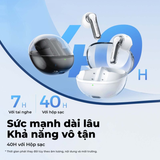  Tai Nghe Bluetooth TWS SoundPEATS Clear-Pods (Bluetooth v5.3, 7H, 2-Mics ENC, Control via Peats Audio app) 