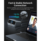  Trạm Sạc Đa Năng 11-in-1 MOKIN PU1102 (Smart LCD Display, 1*USB2.0 + 1*1Gbps Ethernet + 1*20Gbps/100W PD HOST + 2*4K@60Hz HDMI + 2*Type-C 10Gbps + 1*USB-A 10Gbps + 2*Type-C Charger + 1*USB-A Charger) 