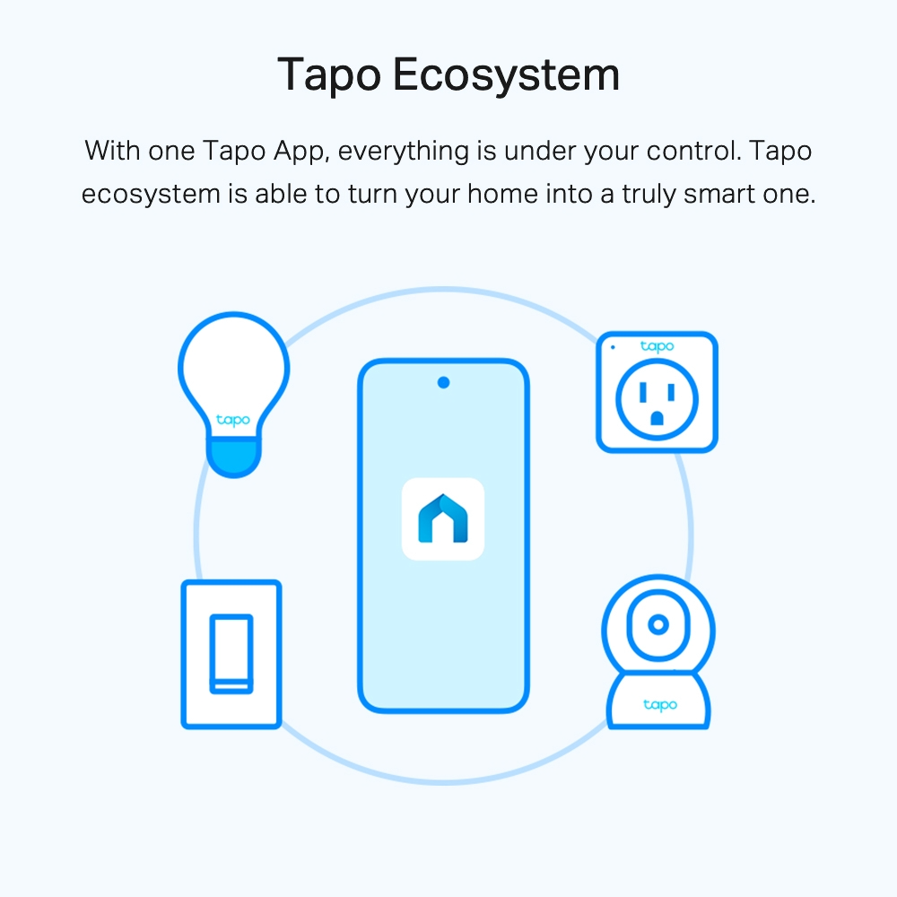  Bóng Đèn Thông Minh Wi-Fi TAPO L520E 8W (4000K, Dimmable Smart Lighting, Schedule, Voice Control, Remote Control, Away Mode, Works with Google Assistant/Amazon Alexa/Samsung SmartThings/Alice) 
