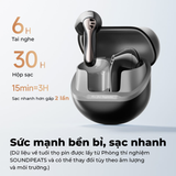  Tai Nghe Bluetooth TWS SoundPEATS Air5 Lite (Bluetooth v5.4, 6H, LDAC Codec, 4-Mics Smart Noise Cancelation, Control via Peats Audio app) 