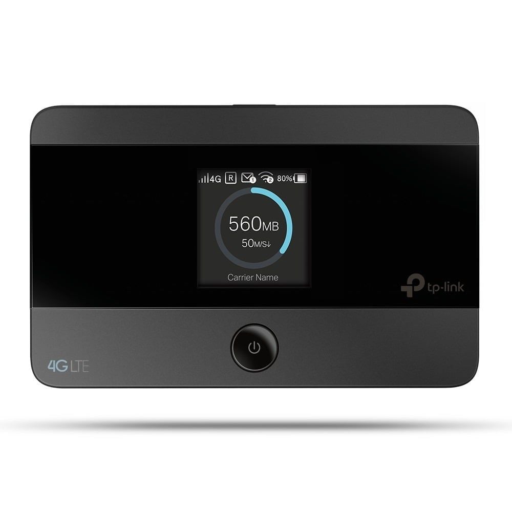  Thiết Bị Phát Wi-Fi Di Động 4G LTE TP-LINK M7350 V5 (Up to 10 devices, 2000mAh, 8H, Integrated Smart Display, Up to 32GB microSD Storage, Automatically recognizes and configures SIM cards from Mobifone, Vinaphone, and Viettel) 