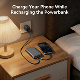  Pin Dự Phòng MOKIN MOPB0603 10000mAh 35W (CCC / 3C Certification, Digital Display, 1*USB-C + 1*USB-A port, Built-in Type-C cable) 