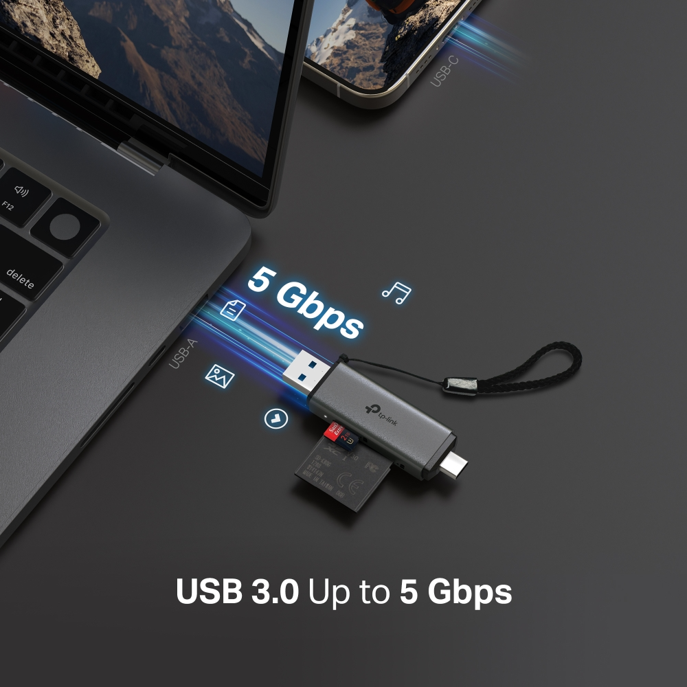  Đầu Đọc Thẻ Nhớ TP-LINK UA430D (USB3.0 Type-C&USB-A Connection, SD/TF port) 