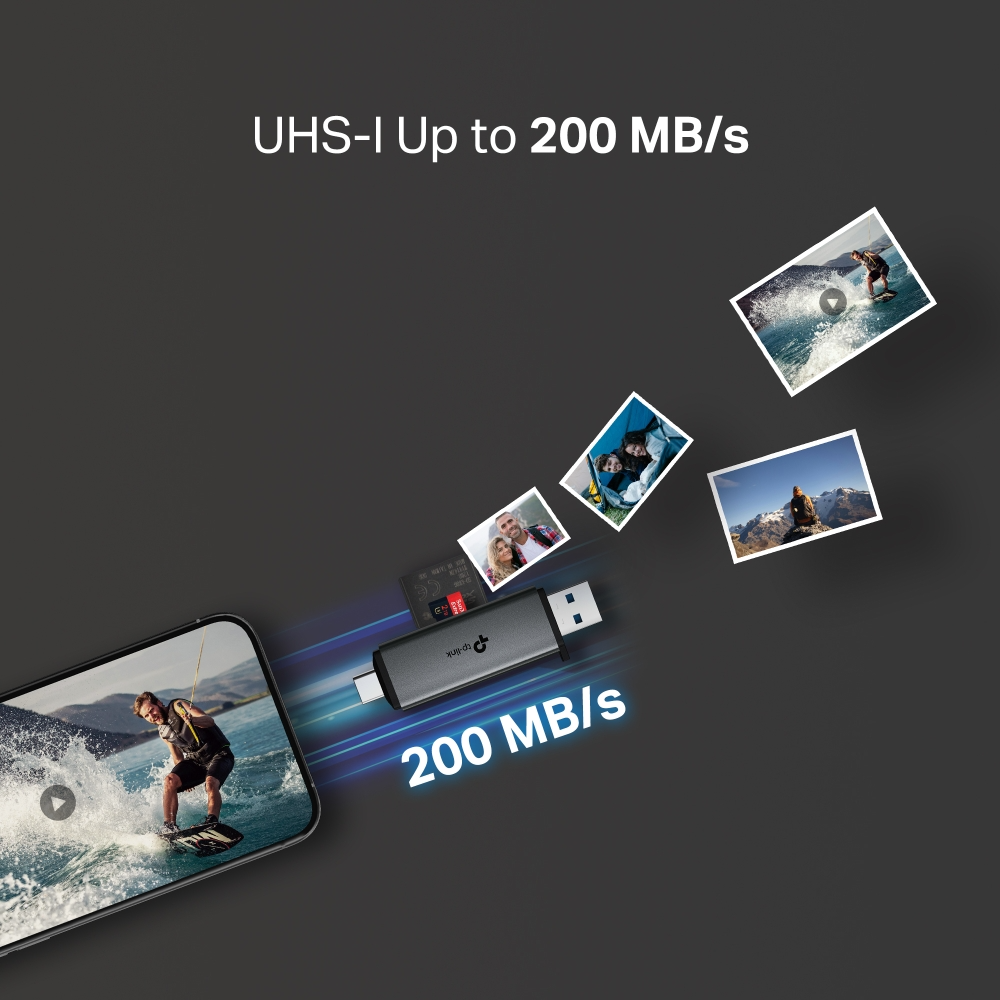  Đầu Đọc Thẻ Nhớ TP-LINK UA430D (USB3.0 Type-C&USB-A Connection, SD/TF port) 