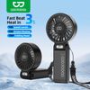  Quạt Cầm Tay 3-in-1 GOOJODOQ GFS003 High-speed Handheld Fan (4000mAh, 14H, 12000RPM, 100 mức điều chỉnh gió, 9m/s, Smart Digital LED Display, Đầu quạt gập 180°) 