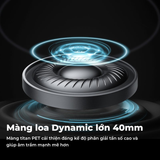  Tai Nghe Chụp Tai Không Dây SoundPEATS Space (Bluetooth v5.3, 123H, Game Mode, ANC) 