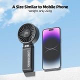  Quạt Cầm Tay 3-in-1 GOOJODOQ GFS003 High-speed Handheld Fan (4000mAh, 14H, 12000RPM, 100 mức điều chỉnh gió, 9m/s, Smart Digital LED Display, Đầu quạt gập 180°) 
