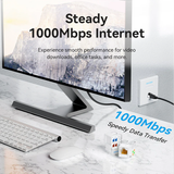  Đầu Nối Mạng Âm Tường Cat6 VENTION IRF (1000Mbps, T568A & T568B, Match with Wall Plate) 